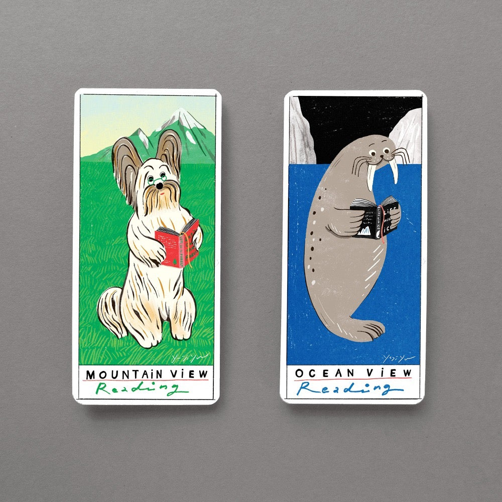 山與海的閱讀－雙入書籤組