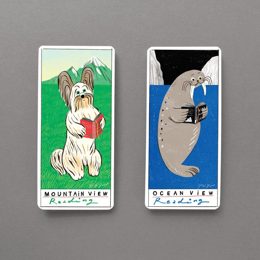 山與海的閱讀－雙入書籤組