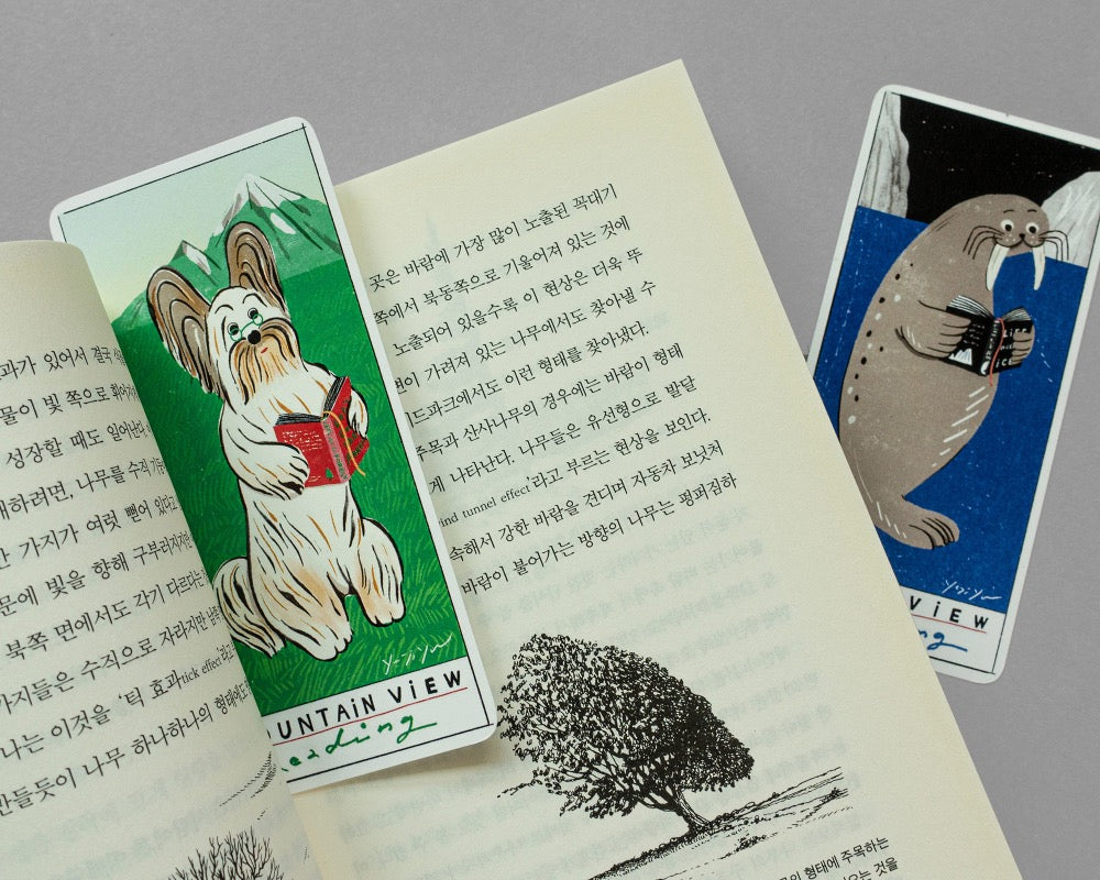 山與海的閱讀－雙入書籤組