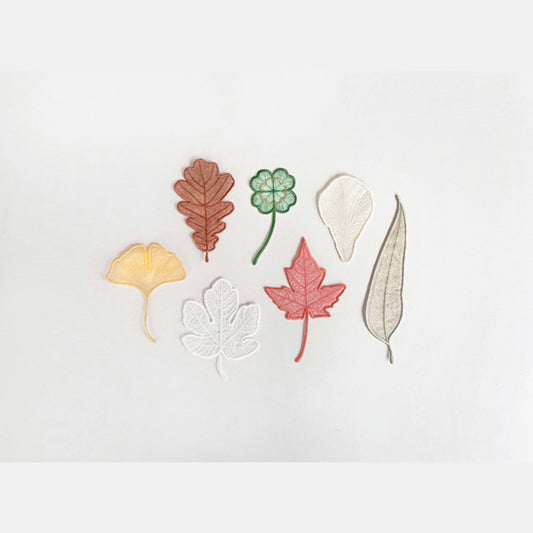 刺繡葉片書籤1