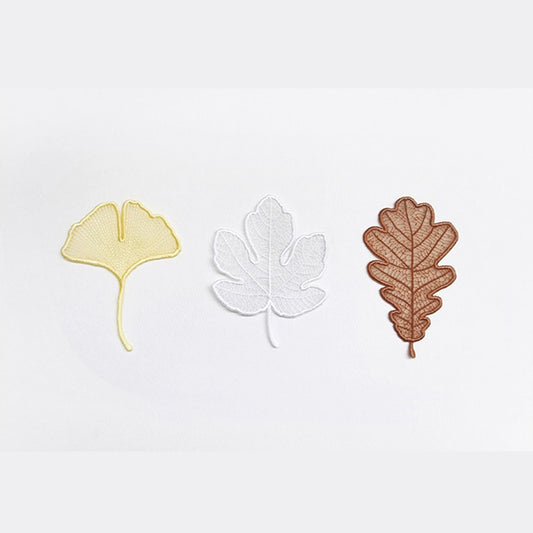 刺繡葉片書籤2