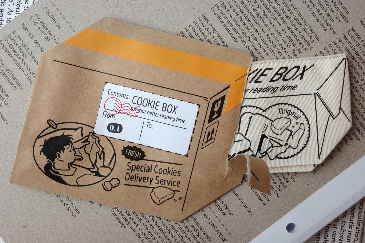 餅乾盒書籤 · 0.1 (雙件組）