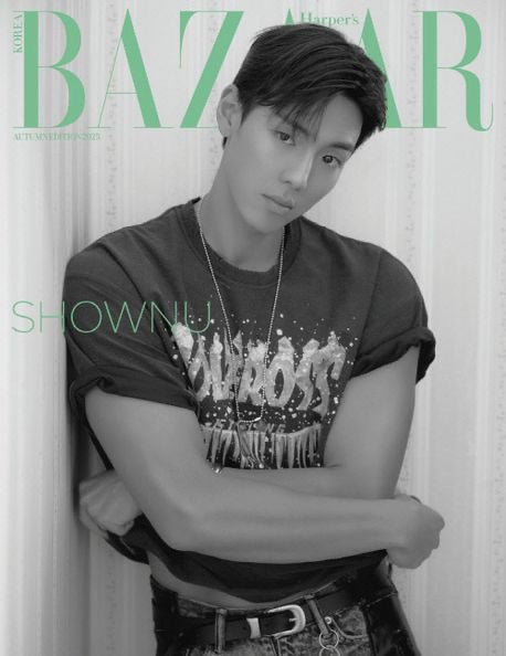 《BAZAAR- MONSTA X  셔누 2025年秋季特別版 E型》 (바자 2025년 어텀 에디션(E형)