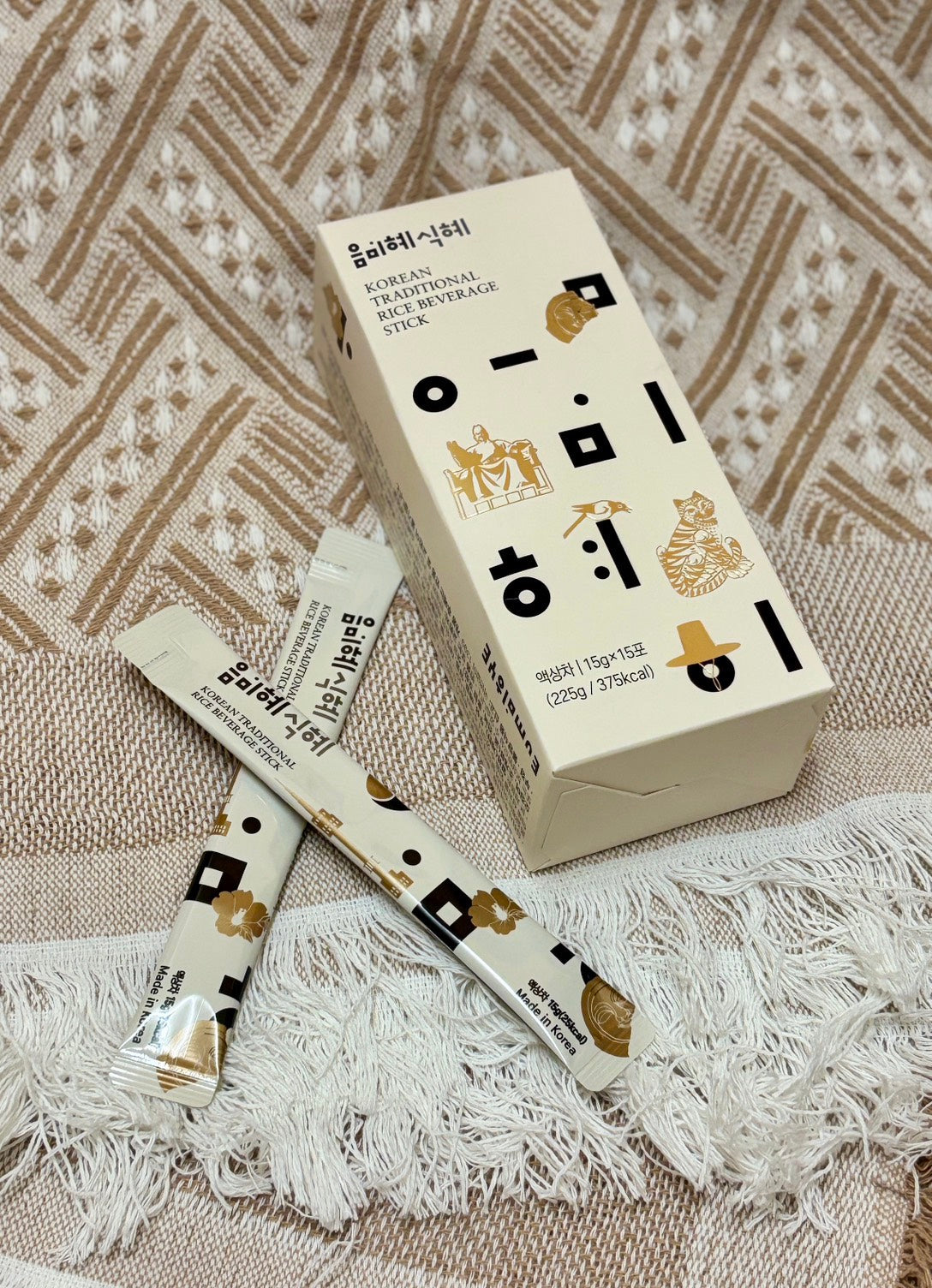 《甜米釀隨身包15入》韓國熱門甜米釀品牌：음미혜 식혜 推出的便攜隨身包